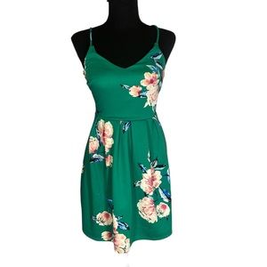 Monteau floral green dress